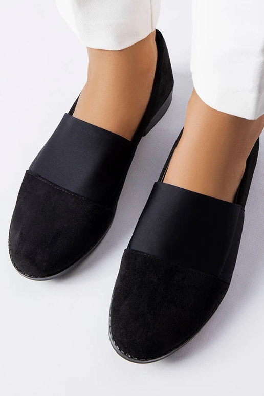 Chaussures plates noires Stoney Chaussures plates noires Stoney