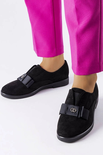 Schwarze Halbschuhe zum Hineinschlüpfen, „Mutton" 2