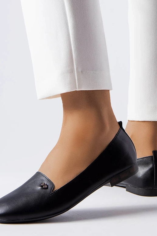 Sort Noël Square Toe Ballet Flats