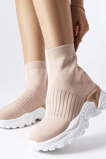 Beige Sneaker mit... 2