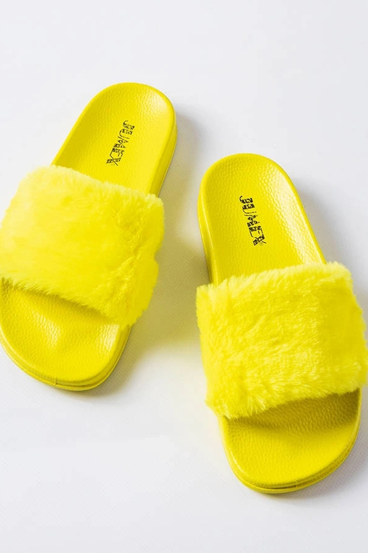 Raffaele flip-flops i gul pels