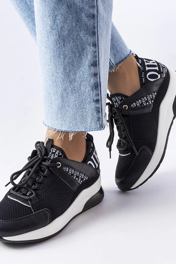 Sorte og hvide Vinceza sneakers