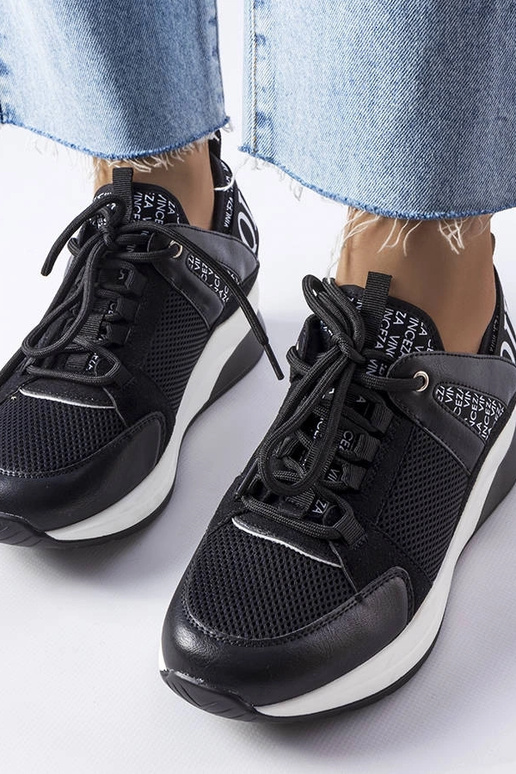 Schwarz-weiße Vinceza-Sneakers Schwarz-weiße Vinceza-Sneakers