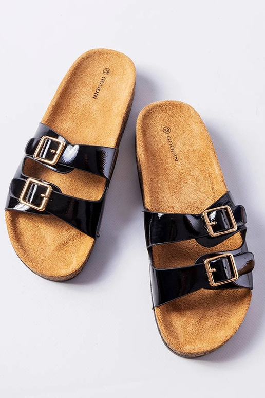 Sorte korksålede flip-flops Cincinna