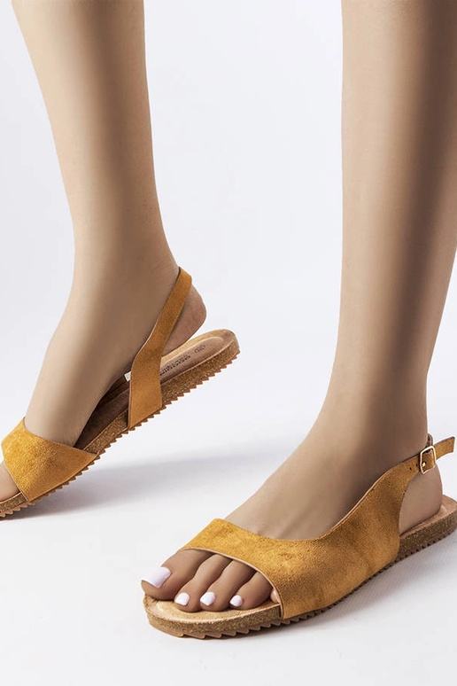 Brune Hebron flade sandaler