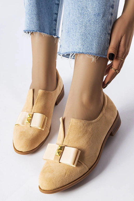 Chaussures à nœud en peuplier beige Chaussures à nœud en peuplier beige