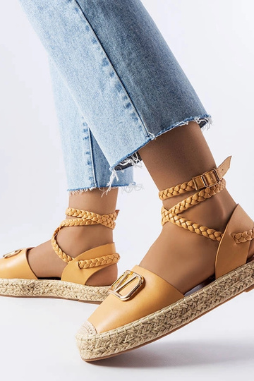 Bruine veterschoenen espadrilles, „Parent" 2