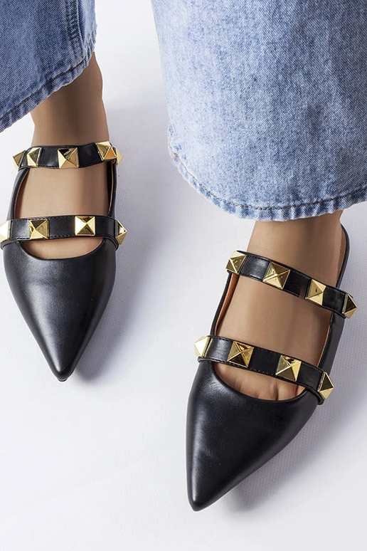 Tongs à bout pointu noires Ruckman