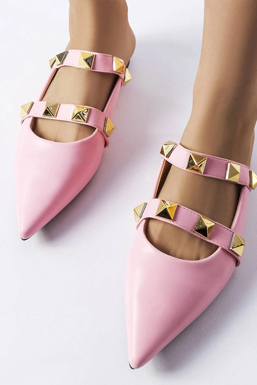 Rosa Flip-Flops mit spitzer Spitze...