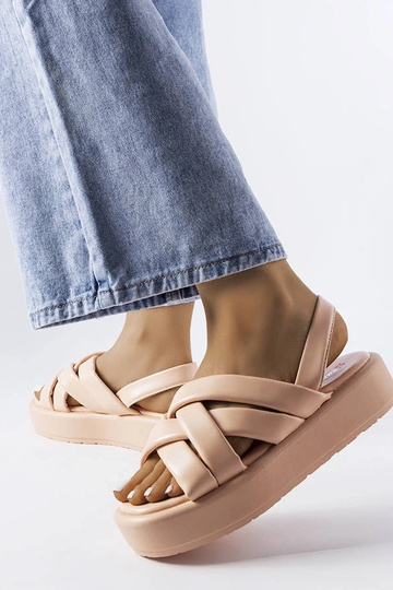 Pink Horseshoe Platform Sandaler 2