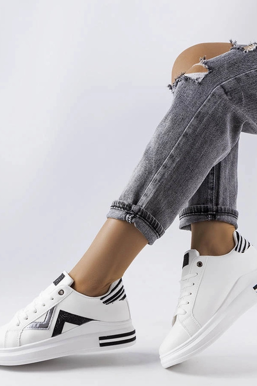 Baskets à plateforme Monty noires et... Baskets à plateforme Monty noires et...