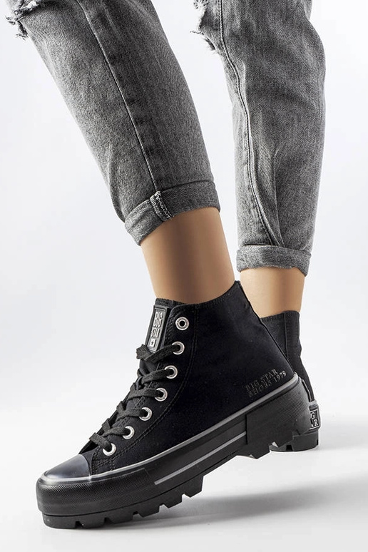 Baskets montantes Big Star noires... Baskets montantes Big Star noires...