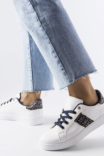 Baskets blanches avec tige...