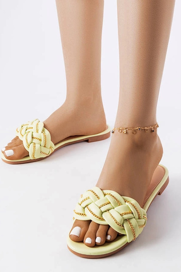 Tongs Correra vertes élégantes