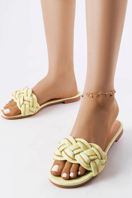 Grønne elegante Correra flip-flops