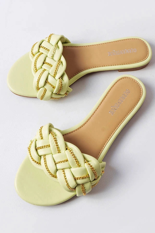 Grønne elegante Correra flip-flops