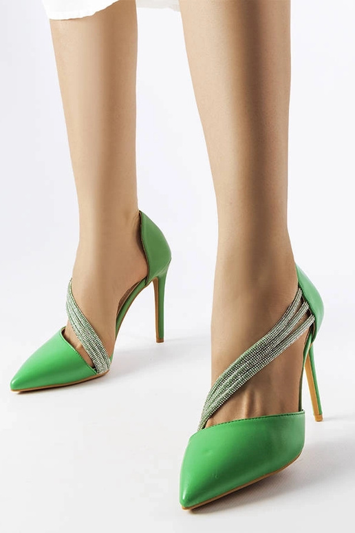Grüne Strass-Stilettos Abbotsford