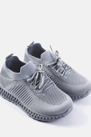 Huntz grå børne-sneakers 2