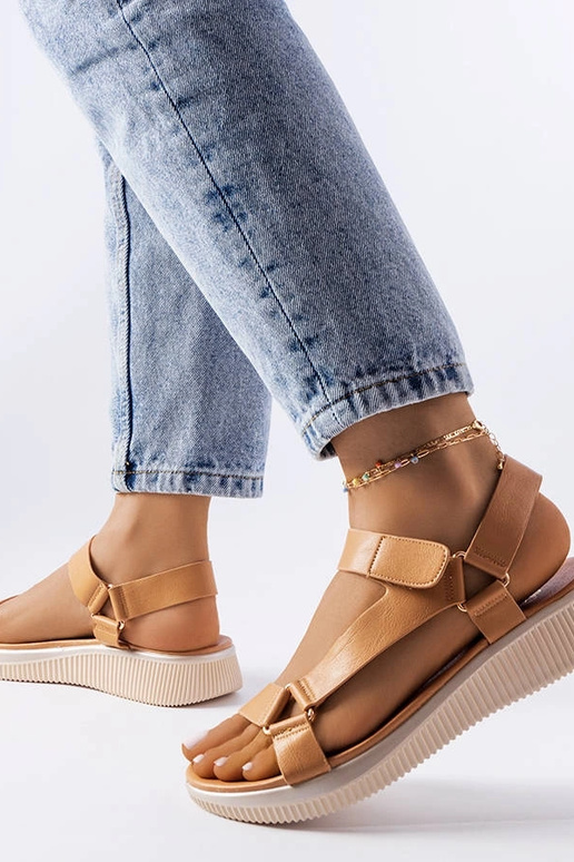 Sandales de sport beiges Heron