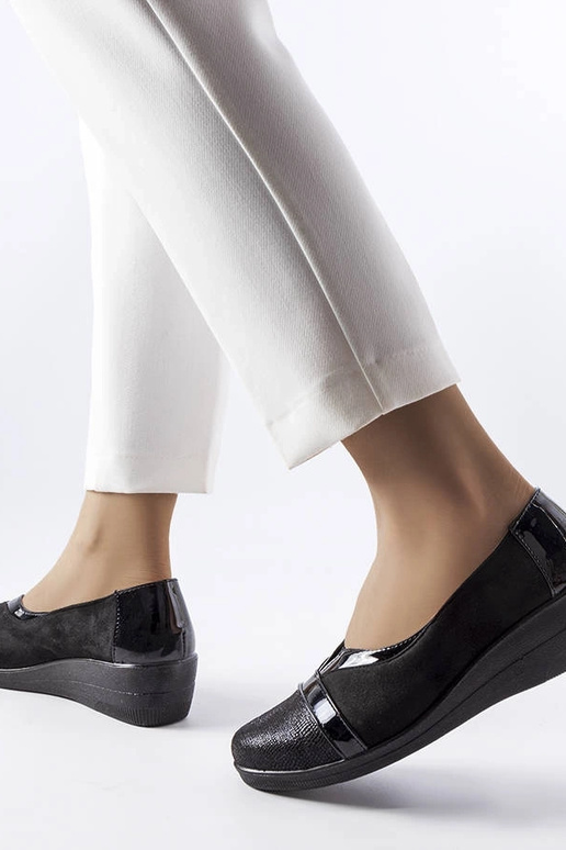 Chaussures compensées noires Sundown