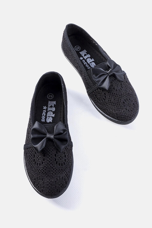 Ballerines noires ajourées pour...