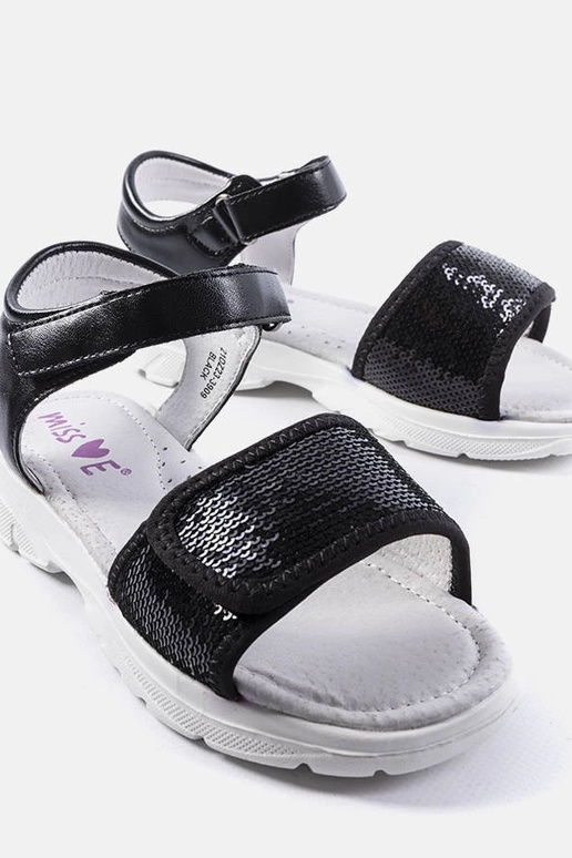 Sandales noires pour enfants Grenier