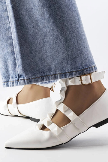 Ballerines blanches avec... 2