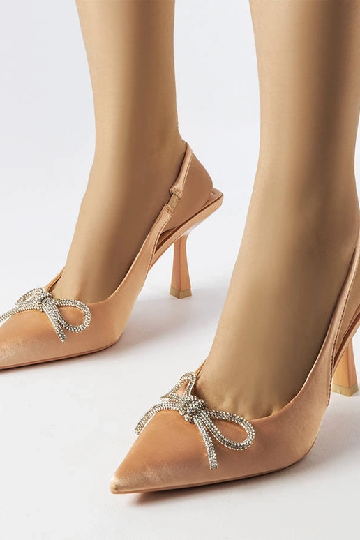 Escarpins beiges à nœud Wildrose Escarpins beiges à nœud Wildrose