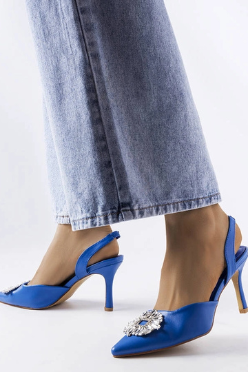 Blaue Strass-Pumps Moïse 2