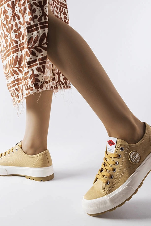 Beige Lee Cooper Sneakers...
