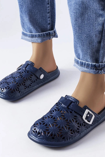 Marineblaue Flip-Flops Peverell aus durchbrochenem Gummi 2