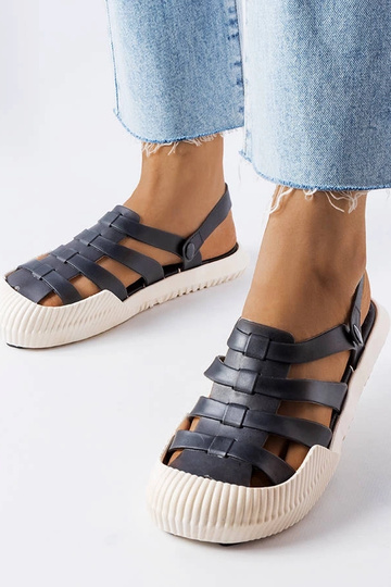 Schwarze Canton-Sandalen... 2