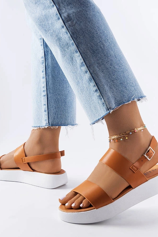 Brune Isaac Platform-sandaler