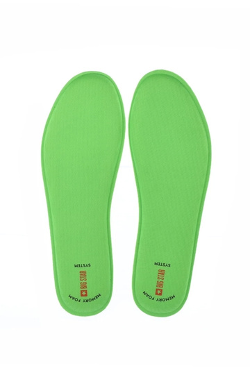 Grüne Einlegesohlen, „Big Star Memory Foam"