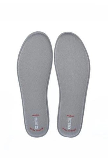Grau Einlegesohlen für Schuhe, „Big Star Memory Foam"