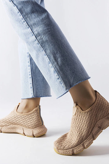 Beige sportssneakers Obenor slip-on