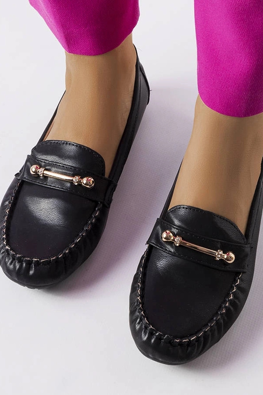 Schwarze Sorel-Loafer mit mattem Finish