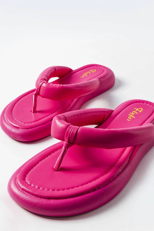 Rosa, klobige Flip-Flops von Smithfield