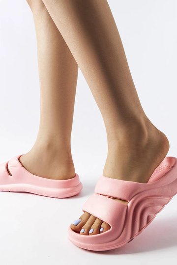 Pink Geneve gummiflip-flops 2