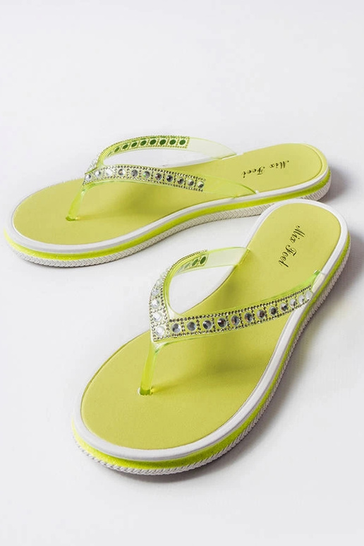 Tongs en zircon vert fluo Patrier