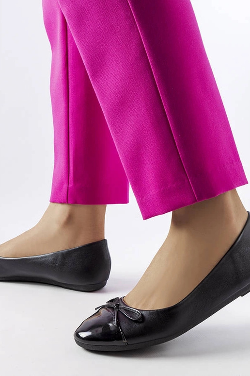 Schwarze Lackleder-Ballerinas von...