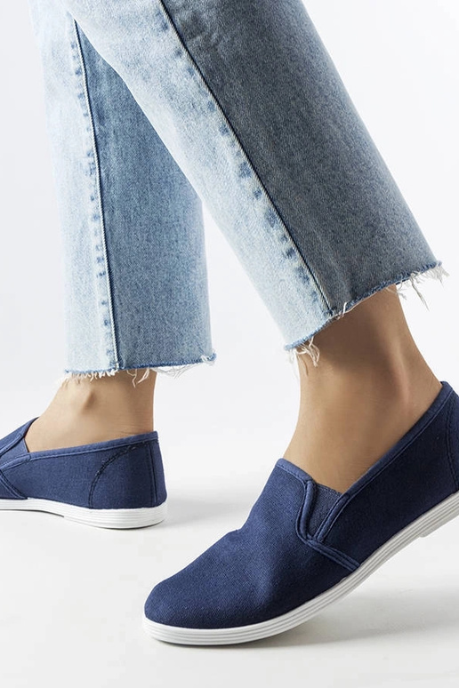 Sneaker „Quincy“ aus Stoff in Marineblau Sneaker „Quincy“ aus Stoff in Marineblau