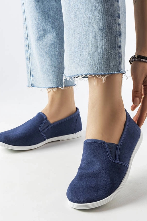 Sneaker „Quincy“ aus Stoff in Marineblau Sneaker „Quincy“ aus Stoff in Marineblau