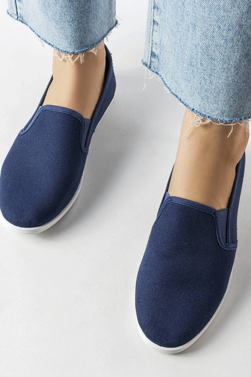 Sneaker „Quincy“ aus Stoff in Marineblau Sneaker „Quincy“ aus Stoff in Marineblau