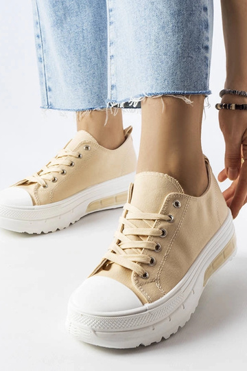 Beige Hawthorne Platform Sneakers 2