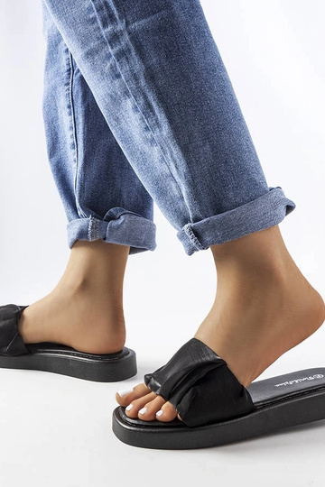 Sort Boulevard flæsede flip-flops 2