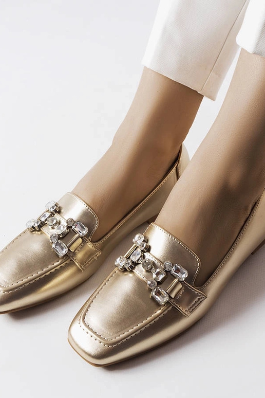 Mocassins en or avec zircons Marechal Mocassins en or avec zircons Marechal