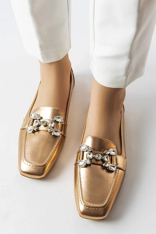 Rose guld mokkasiner med zirkoner... Rose guld mokkasiner med zirkoner...