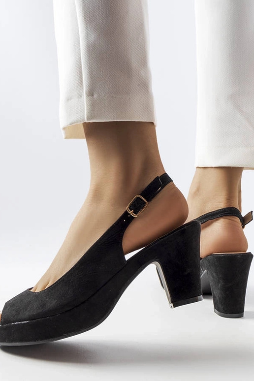 Sandales à talon bloc Dionne noires