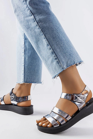 Sølv Covillon Wedge Sandaler